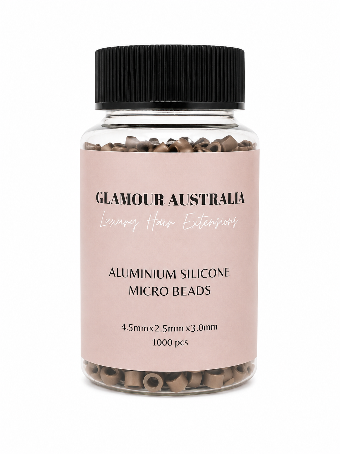 Mini Aluminium Silicone Lined Beads 4.5x2.5x3mm