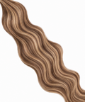 Invisible Weft Extensions — #18/#8 Foiled Honey Walnut Swirl | 22 inch | 50g