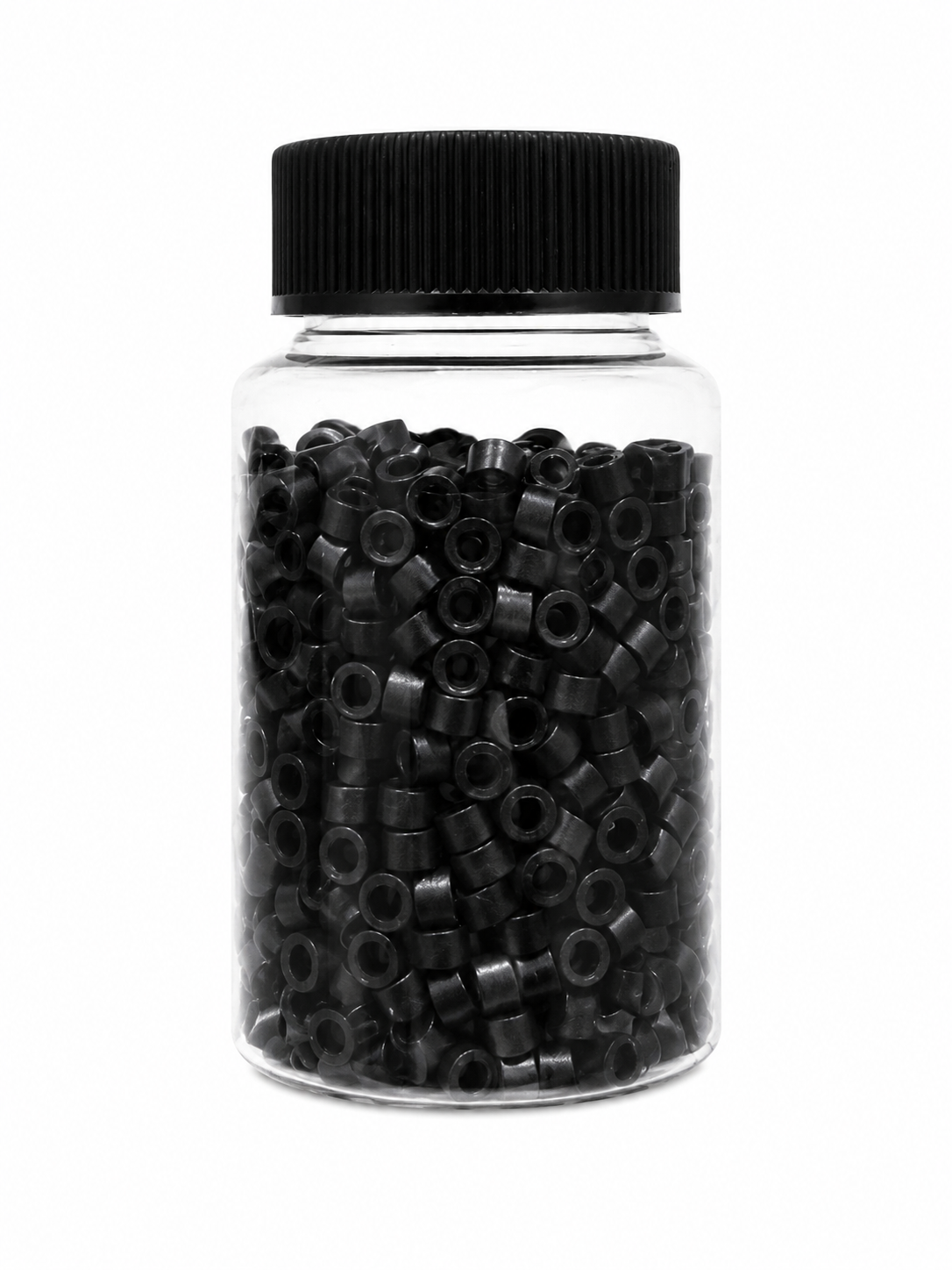 Mini Aluminium Silicone Micro Beads — #1 Black | 1000 Pack