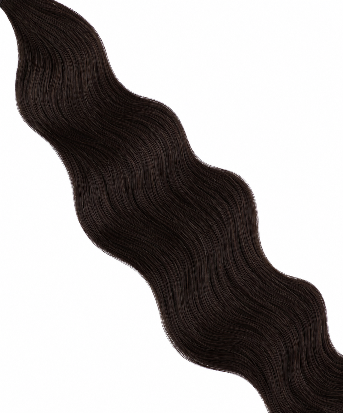 Invisible Weft Extensions — #1b Darkest Brown | 22 inch | 50g