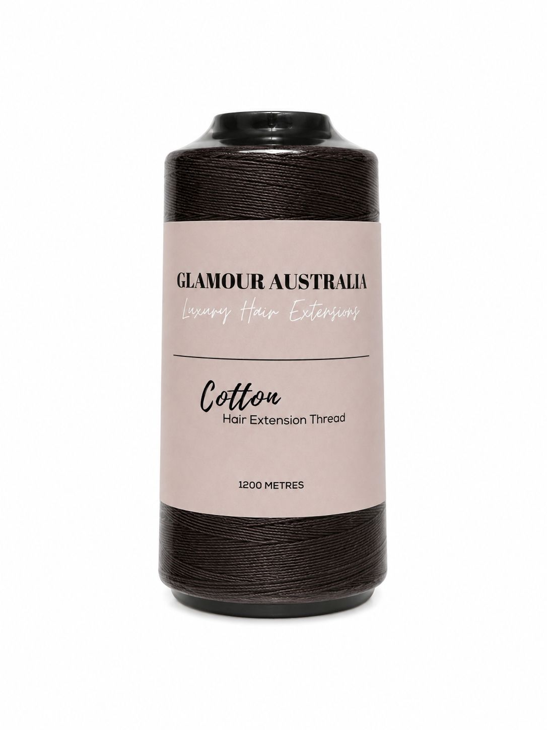 1200m Cotton Hair Extension Thread — #3 Dark Brown