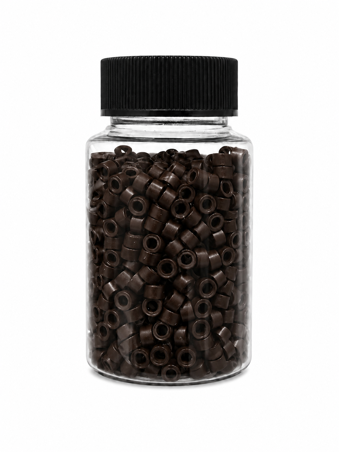 Mini Aluminium Silicone Micro Beads — #3 Dark Brown | 1000 Pack