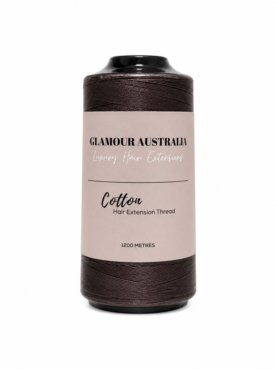 1200m Cotton Hair Extension Thread — #5 Medium Brown